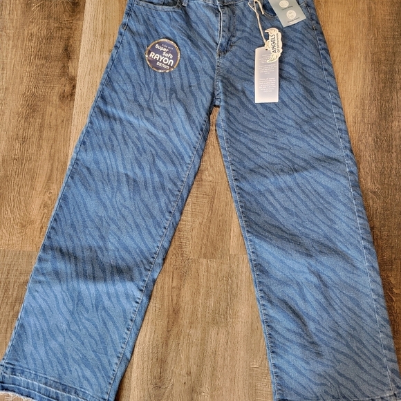 Angels Blue Zebra Print Jeans - Picture 9 of 15